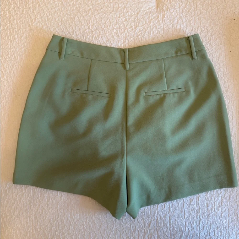 Nine West Mint Green High-Waisted Shorts - Picture 2 of 3